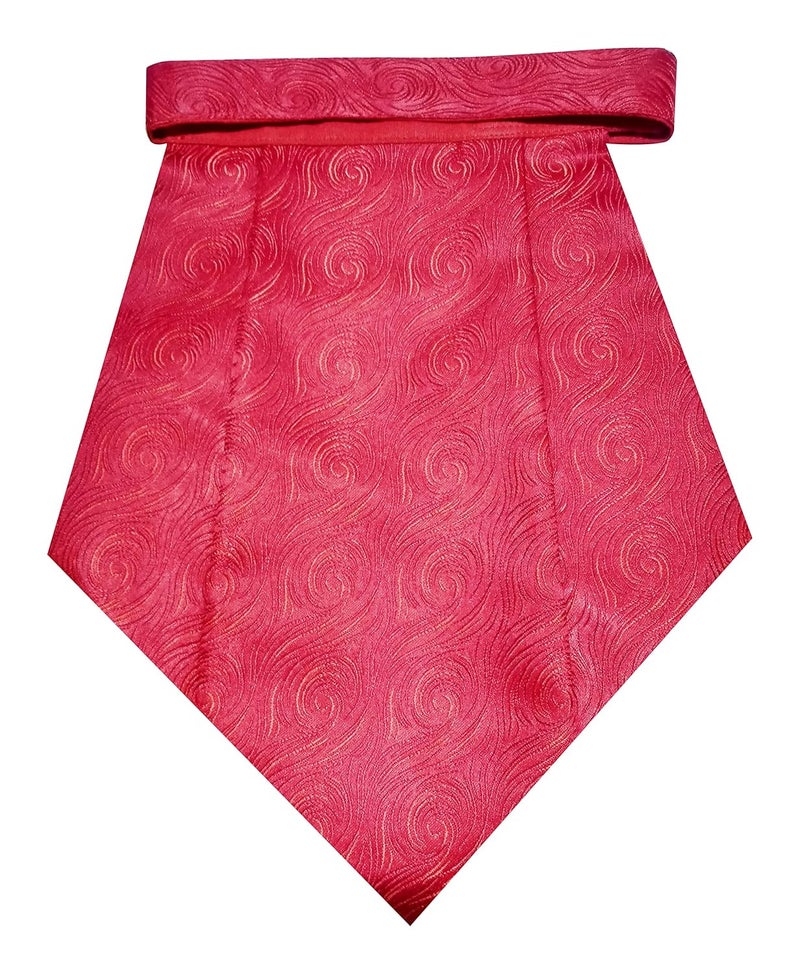 Riyasat Self Design Micro Fiber Cravat Tie with Pocket Square - Image 2