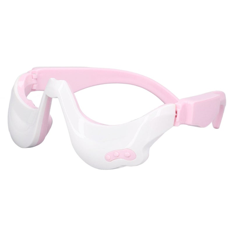 Eye Massager USB Charging Adjustable Hot Compress Vibration Eye Massage Device for Dark Circles Eye Bags White - Image 4