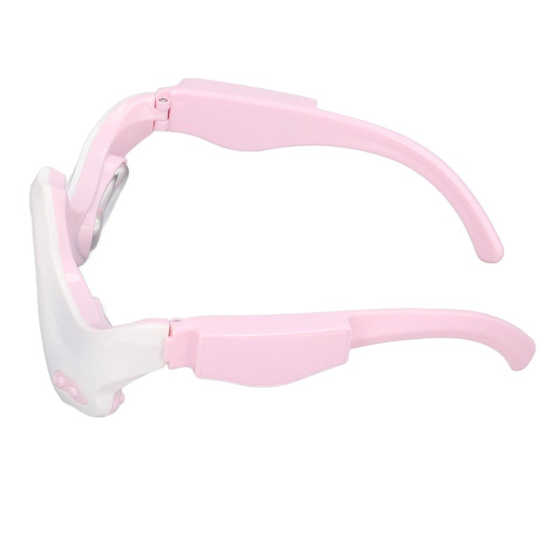 Eye Massager USB Charging Adjustable Hot Compress Vibration Eye Massage Device for Dark Circles Eye Bags White - Image 5