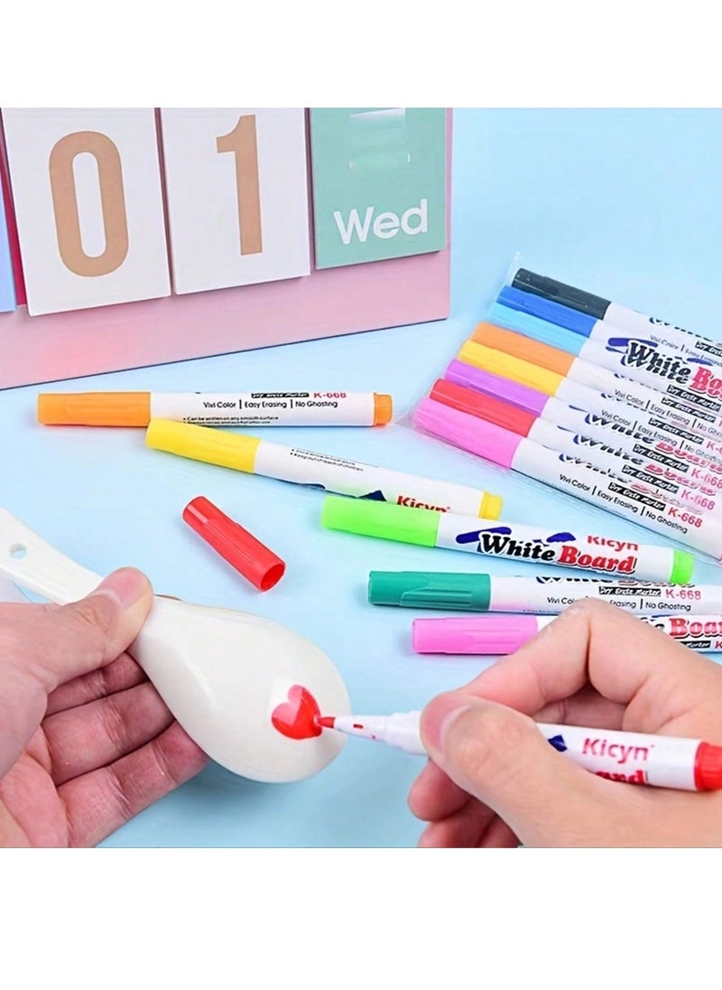 Magic Water Painting Pens for Kids – Interactive Floating Art with Non-Toxic Ink, Quick-Drying, Smooth Writing, Perfect for DIY Craft Projects, Creative Play, and Gifts – Includes 12 Bright Colors, Water-Based, Safe, Mess-Free, and Fun for Children  - Image 3