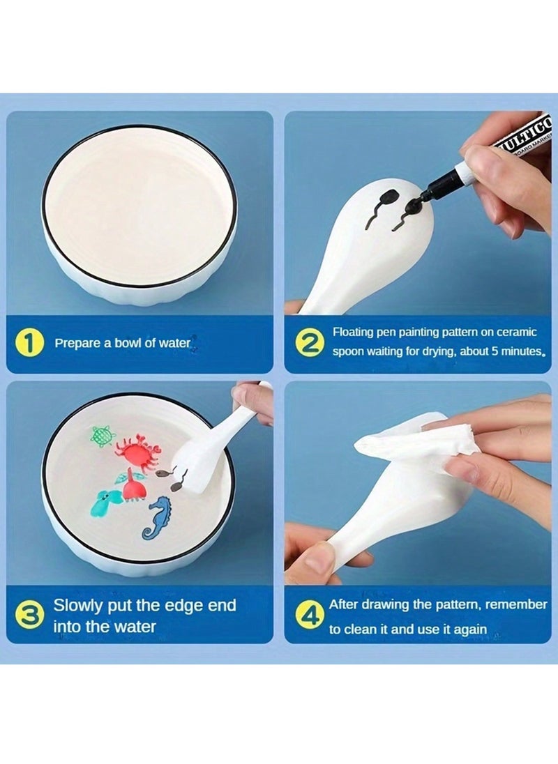 Magic Water Painting Pens for Kids – Interactive Floating Art with Non-Toxic Ink, Quick-Drying, Smooth Writing, Perfect for DIY Craft Projects, Creative Play, and Gifts – Includes 12 Bright Colors, Water-Based, Safe, Mess-Free, and Fun for Children  - Image 4