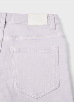MANGO Youth Teen Buttoned Denim Shorts  - Image 4
