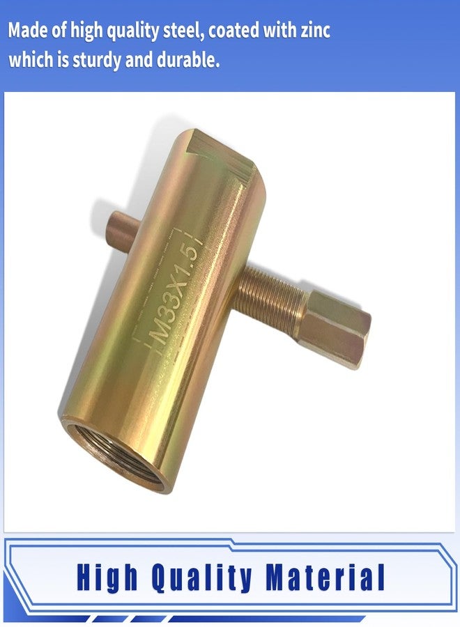 BIGLKNM أداة سحب دولاب الموازنة BIGLKNM مقاس 33 مم متوافقة مع YFZ450 وYFZ450R وYFZ450X وWR250F وGSX-R 600 و750 و1000 وOzark 250 وLT-F250 وOutlaw 500، أداة إزالة M33 × 1.5 يمين - Image 4