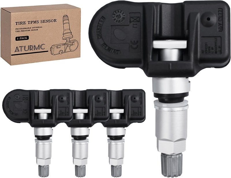 4 قطع من مستشعر ضغط الإطارات 433MHz TPMS متوافقة مع Mercedes-Benz C230 C250 E300 E350 ML350 والمزيد بديل لـ #0009050030 A0009050030 0009057200 - Image 1