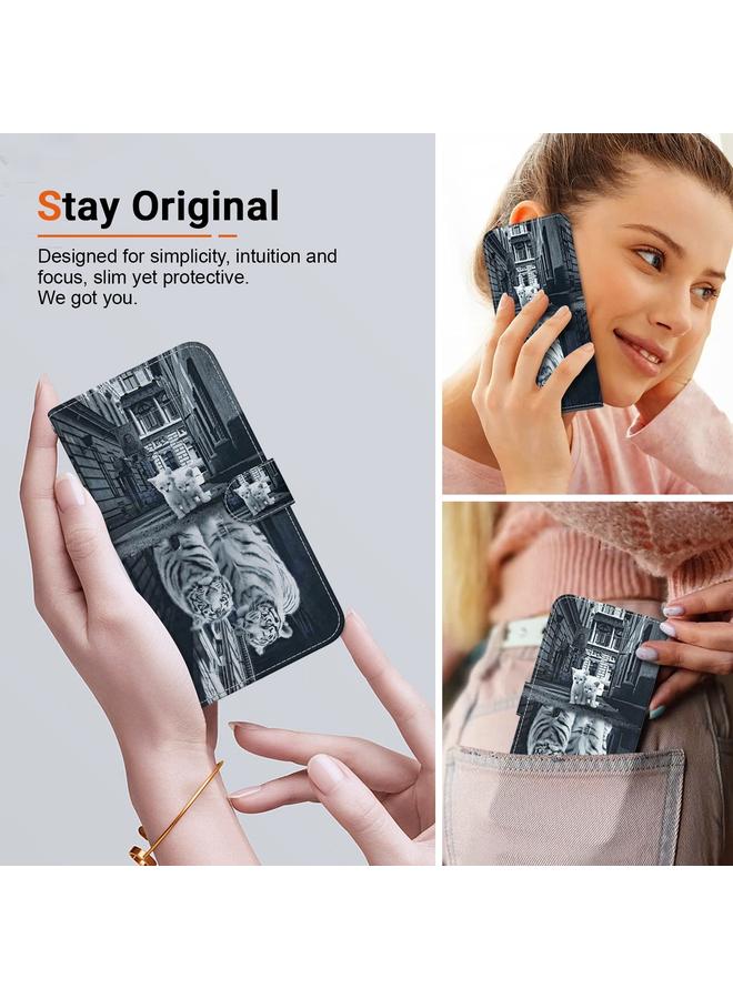 erorex Case For Motorola Edge 50 Ultra Crystal Texture Colored Drawing Leather Phone Case - Image 5