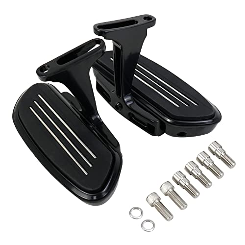 VASTMT Motorcycle Footboards Passenger Floorboard and Mount Kit Fit for Harley Touring Road King Road Glide Street Glide Electra Glide CVO 1993-Up - Image 1