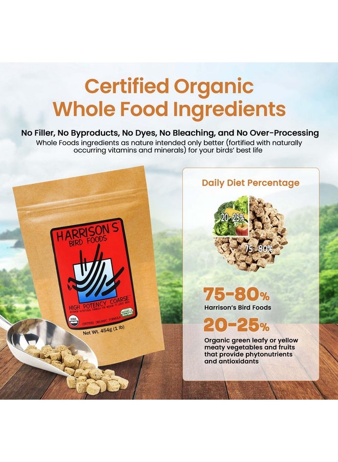 Harrison's Bird Foods Harrison's Bird Foods High Potency Coarse Certified Organic Non GMO Formula Pet Bird Food 1lb  - Image 5