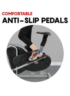 PowerMax Fitness Fitness Eh-200 Orbitrek Exercise Cycle And Elliptical Cross Trainer With Hand Pulse, Comfortable Seat And Smart Lcd Display (Black)  - Image 5