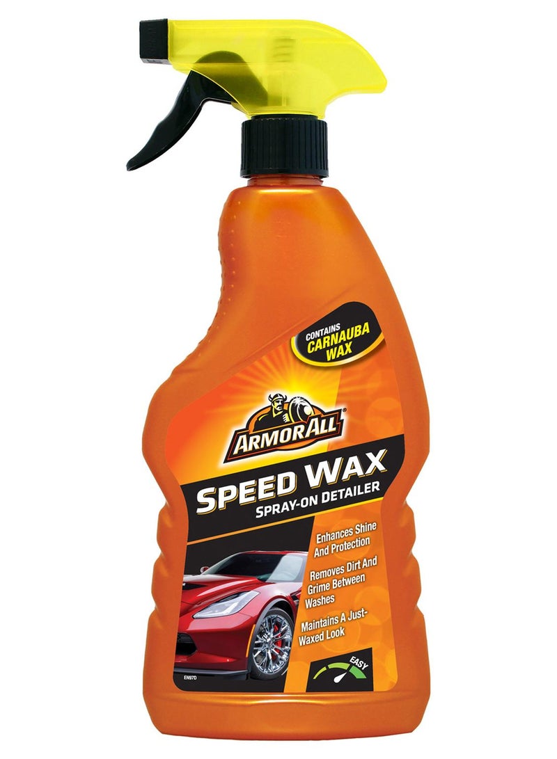 ARMOR ALL بخاخ شمع السرعة 500 مل، مصنوع من شمع الكرناوبا للمعان لا يصدق، عبوة بخاخ مريحة، قطعة واحدة - Image 1