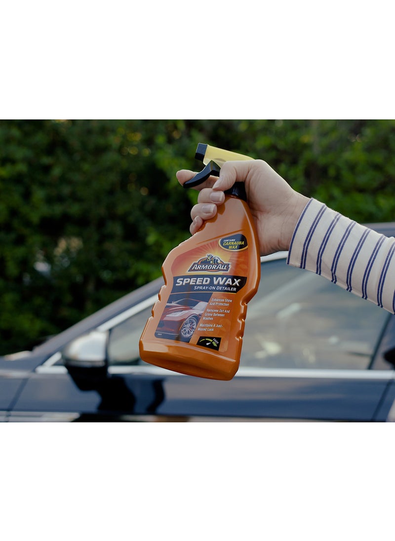 ARMOR ALL Speed Wax Spray 500Ml, Made With Carnauba Wax For Incredible Shine, Convenient Trigger Spray Pack, 1 Piece  - Image 5