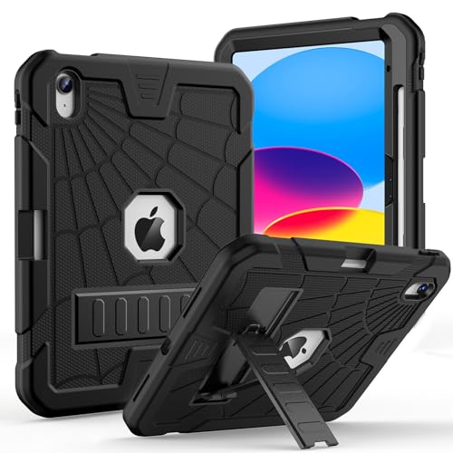 Sibeitu for iPad A16 Case 11th Generation 11 Inch 2025 / iPad 10th Generation Case 10.9 Inch 2022, Rugged Heavy Duty Military Grade Protective Cover Built-in Pencil Holder for i Pad 11/10 Gen, Black - Image 1