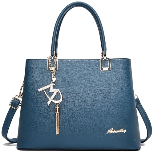 ToLFE Crossbody Purses and Handbags for Women PU Leather Tote Top Handle Satchel Shoulder Bags (Liz Blue) - Image 1