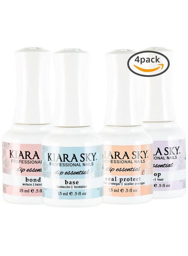كيارا سكاي مجموعة أساسيات طلاء أظافر كيارا سكاي ديب السائلة، الخطوات من 1 إلى 4 (الترابط، القاعدة، الحماية، الطبقة العلوية) - Image 2
