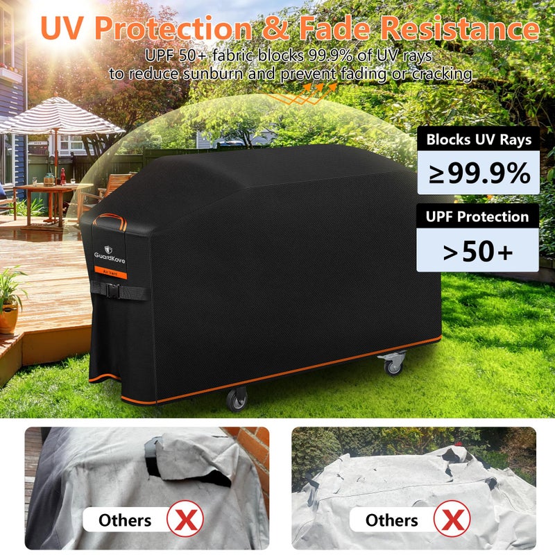 GuardKove Griddle Cover for Blackstone 36" Griddle with Hood 5482, Upgraded 1000D Heavy Duty Waterproof Flat Top Grill Cover, Tear &Fade Resistant with Buckle &Air Vent, for Blackstone and More 4-Burner Griddle - Image 5