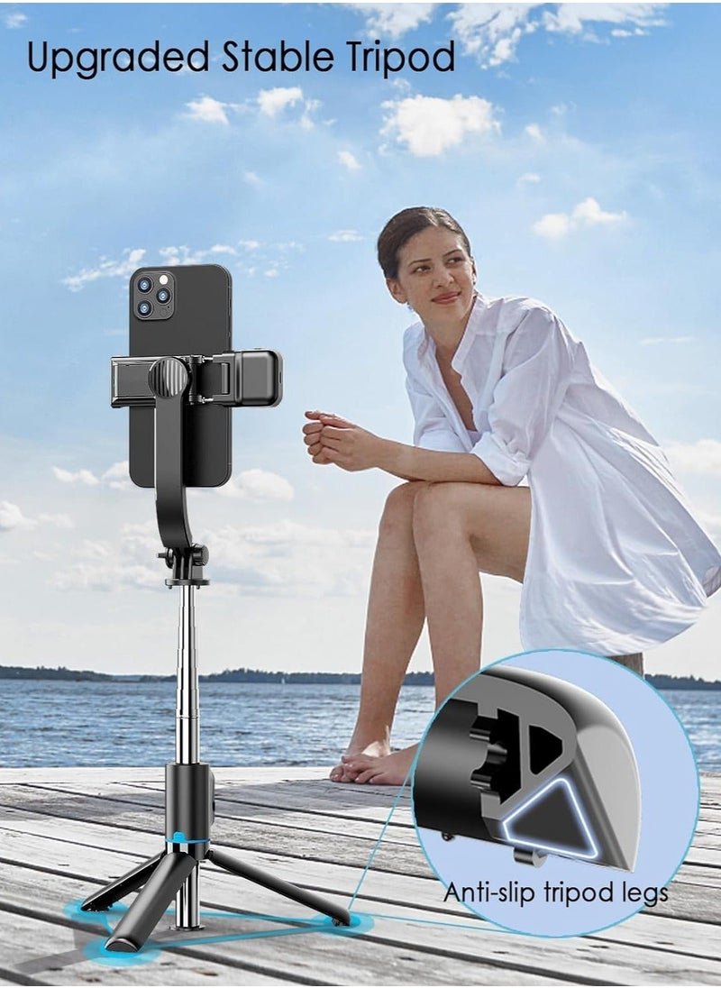 42" Selfie Stick Tripod with Fill Light,  Extendable All-in-1 Phone Tripod Stand with Remote & Phone Holder, Cell Phone Tripod Stand for Taking Selfie Photo | Videos | Vlog During Travel