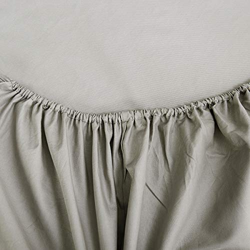 NHNHN Fitted Sheet-Deep Pockets-Soft Microfiber-Easy Care-Shrinkage and Fade Resistant-Fitted Sheets Queen Size for Girl Woman Teens Kids-Only 1 Fitted Sheet (Queen,Light Grey) - Image 3