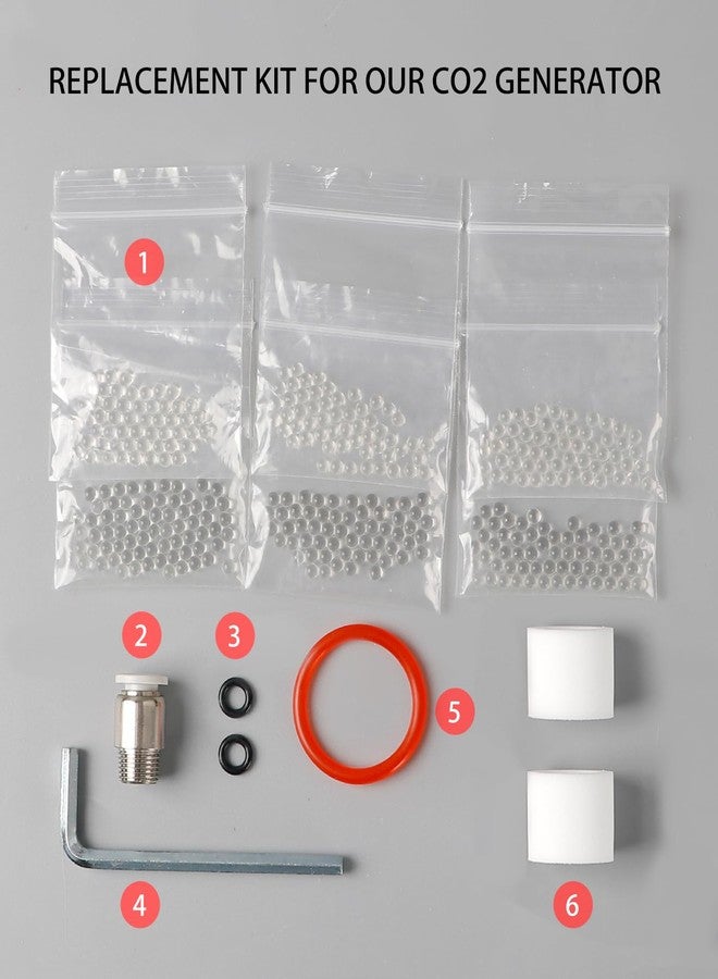 Clscea Spare Parts Replacement Kit Tool Accessories for CO2 Cylinder Generators - Image 3