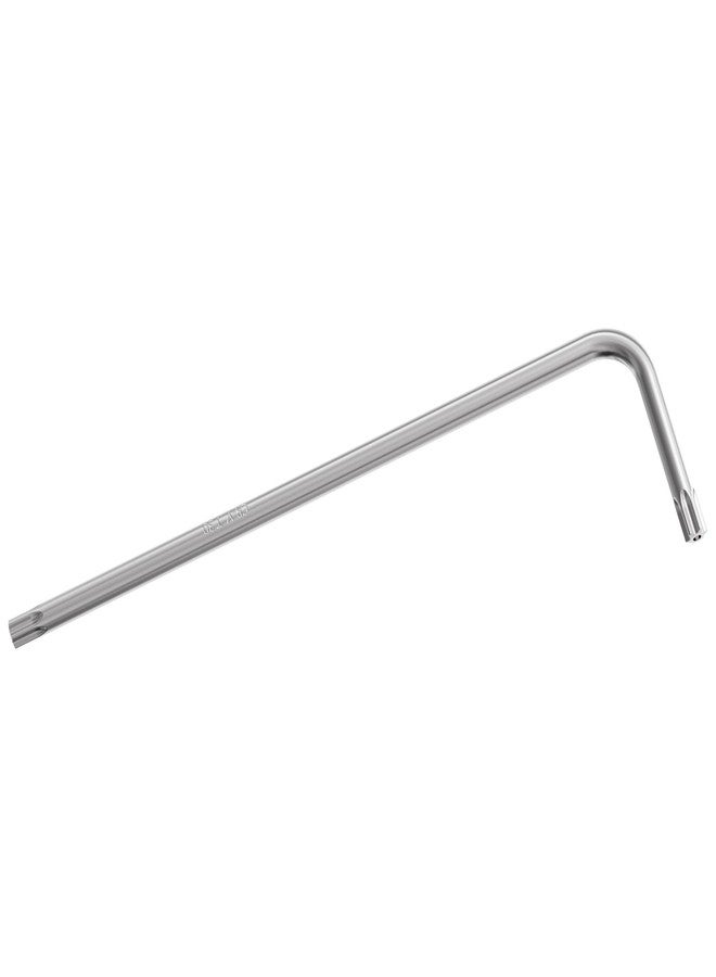 FOCMKEAS T30 Long Tamper Proof Torx Key Bit Wrench, Anti Tamper Star Screwdriver Security Bit Torque Repair Tool L-Shape Nickel Plated CRV Steel, Extra Long Arm - Image 1