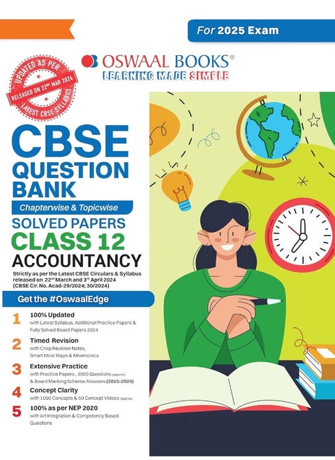 Oswaal CBSE Question Bank Class 12 Accountancy, Chapterwise and Topicwise Solved Papers For Board Exams 2025