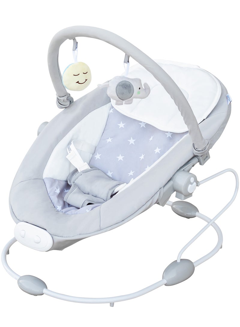 Moon Hopper Baby Bouncer Portable Soothing Seat With Vibration 0-6 Months - Image 1