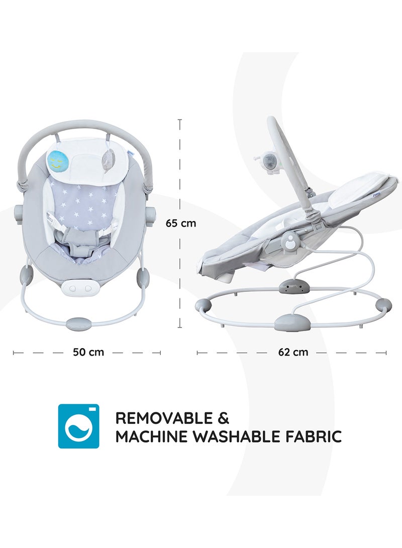 Moon Hopper Baby Bouncer Portable Soothing Seat With Vibration 0-6 Months - Image 5