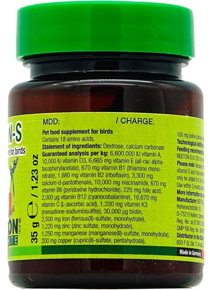 Nekton S Multi Vitamin Supplement for Birds, 35gm - Image 4