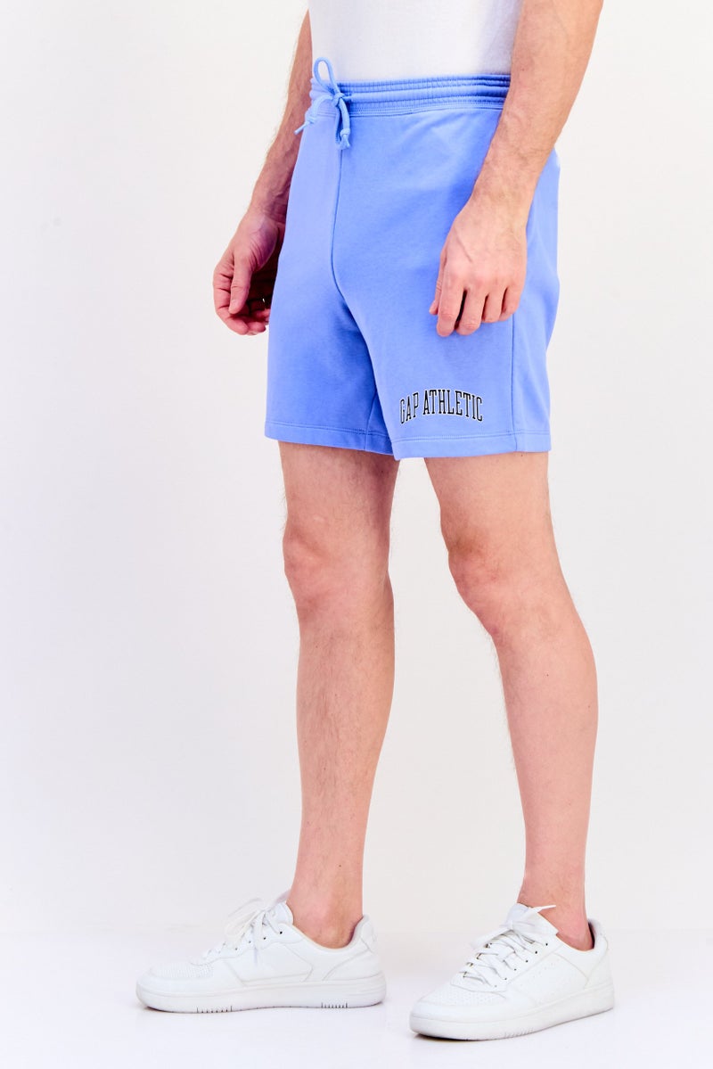 GAP Men Graphic Print Basic Shorts, Light Blue - Image 2
