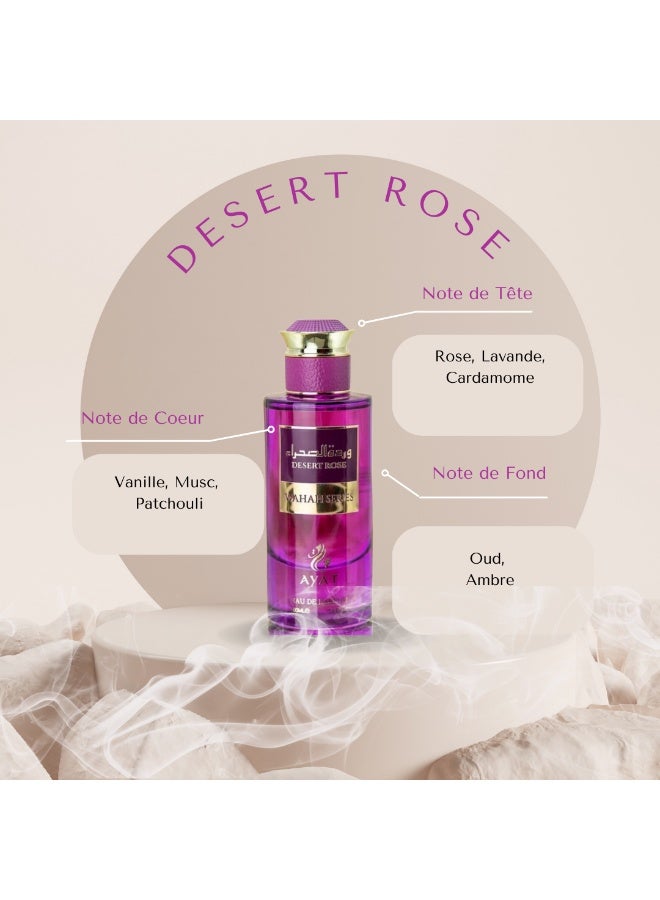 Ayat Perfumes Wahan Desert Rose Eau de Parfum 100ml – Long-Lasting Floral Arabian Perfume – Modern Rose with Soft Musk - Image 3