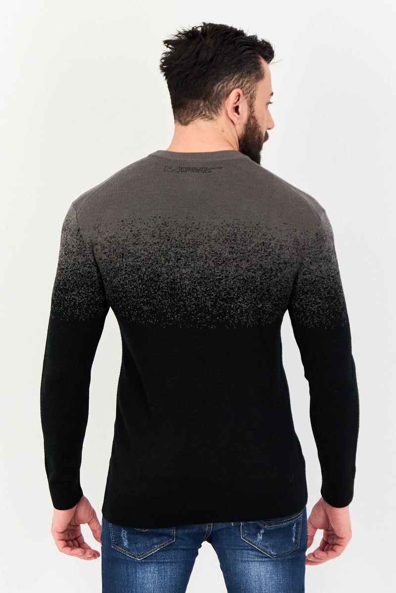 SELECTED Men Crew Neck Knitted Sweater, Multicolor - Image 3