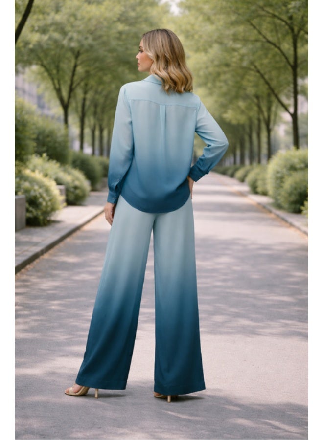 SJON Ocean Ombre Mist Co-ord - Image 3