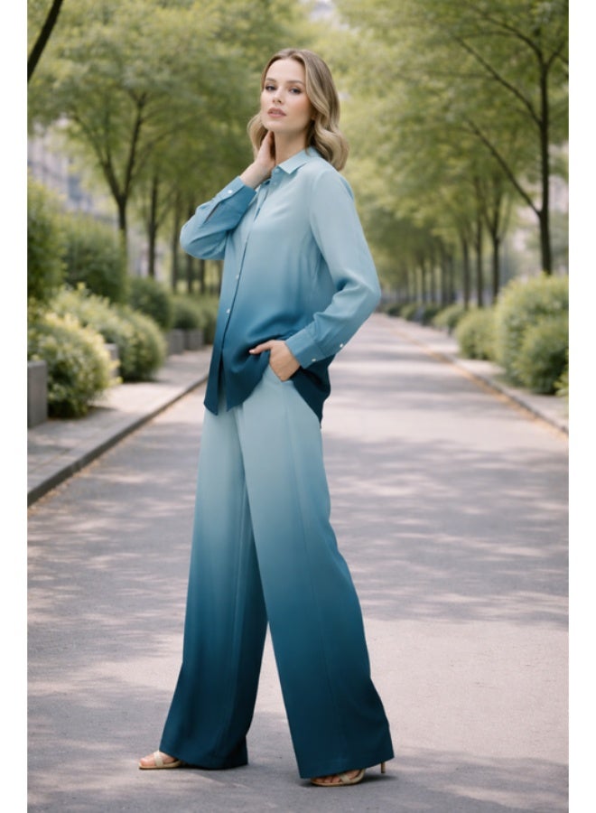 SJON Ocean Ombre Mist Co-ord - Image 1
