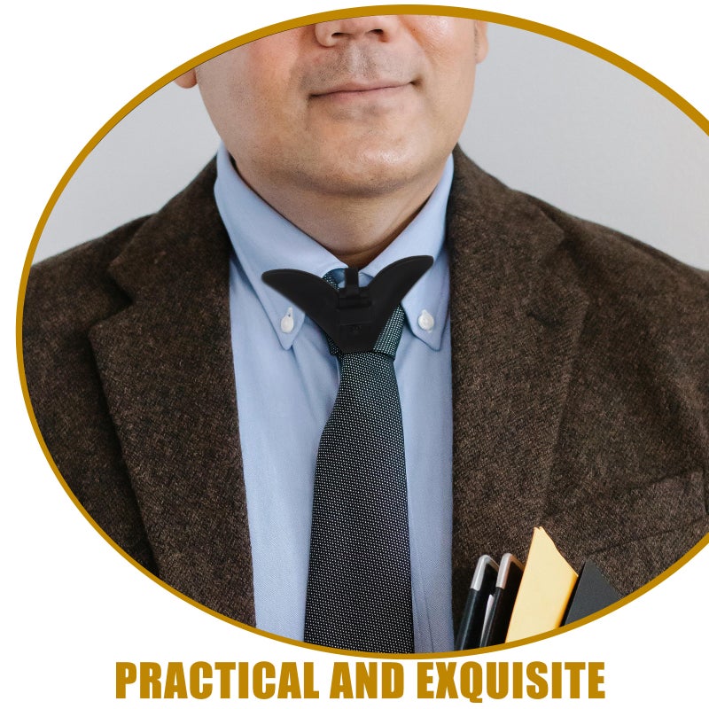 15pcs Men Tie Clip: Necktie Clips Collar Clasp - Bowtie Fastener Accessories For Weddings Parties Business Formal Outfits - Diy Bowtie Hardware Black - Image 4