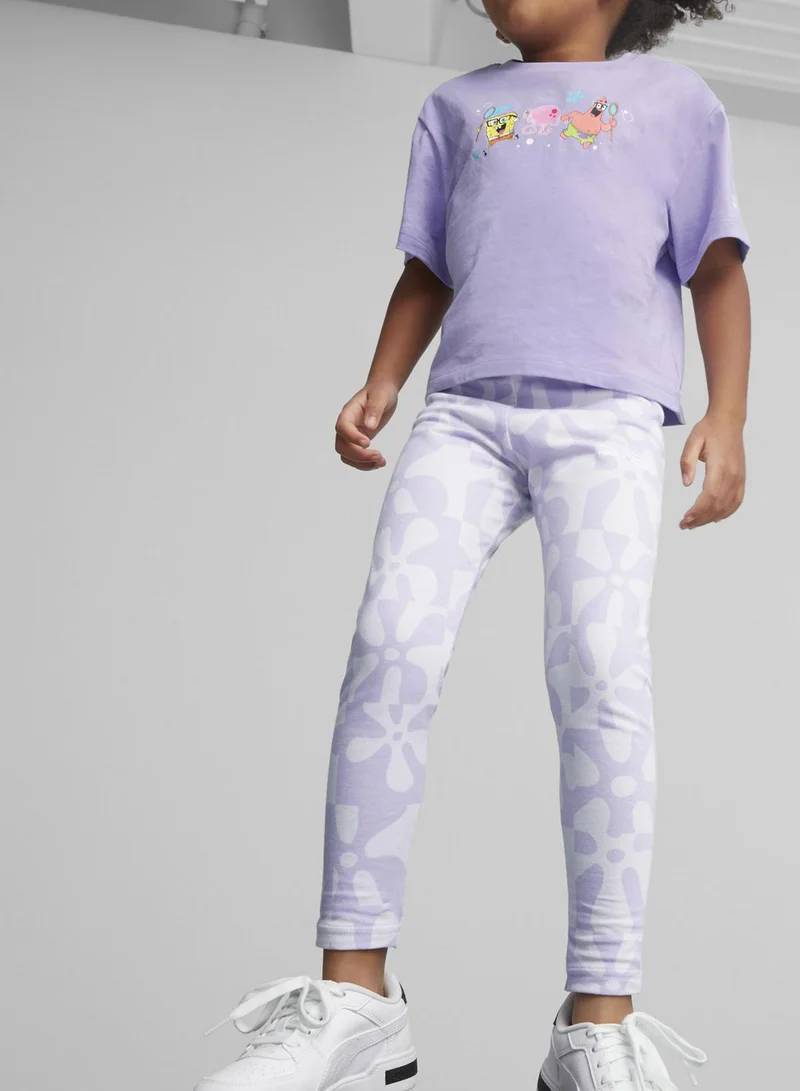 PUMA Youth Spongebob Aop Leggings