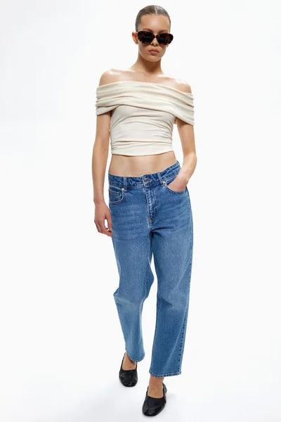 H&M Slim Straight High Ankle Jeans