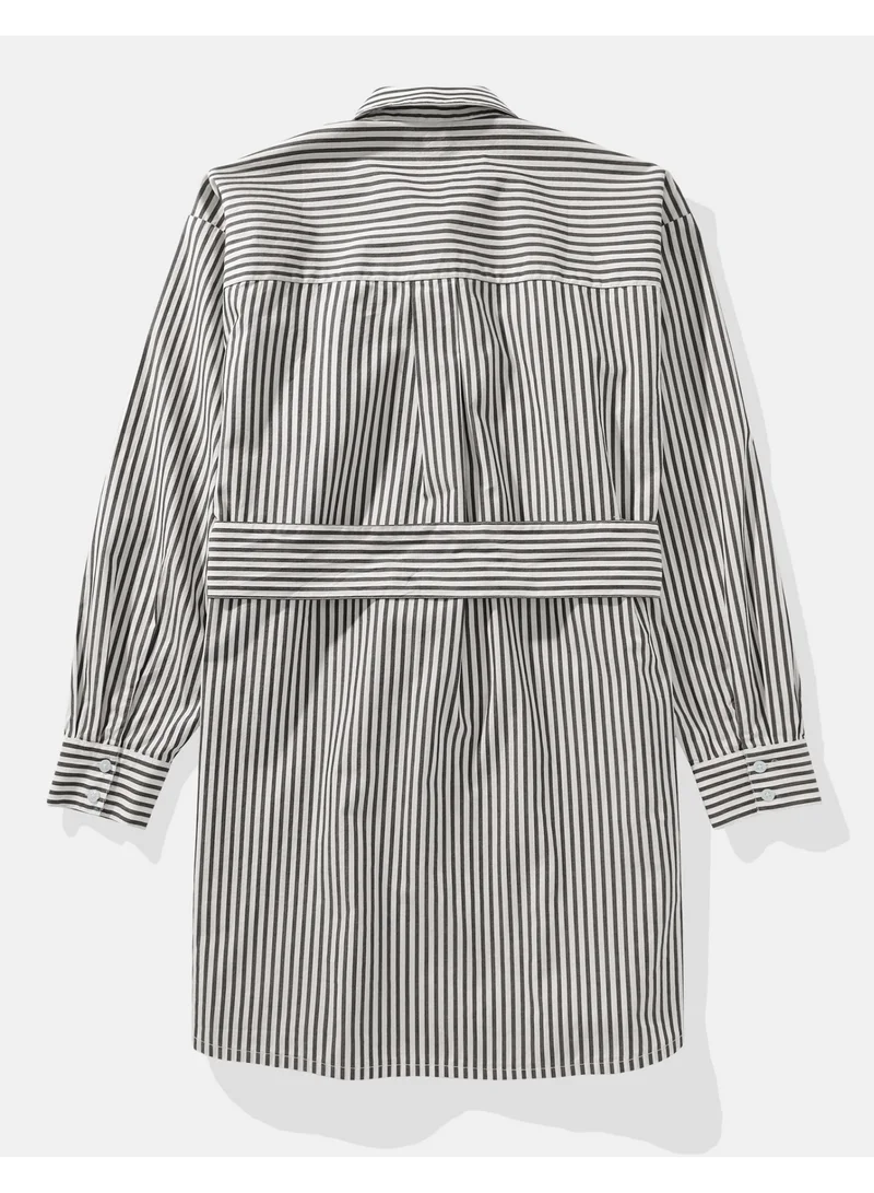 American Eagle Striped Shirtdress Dress