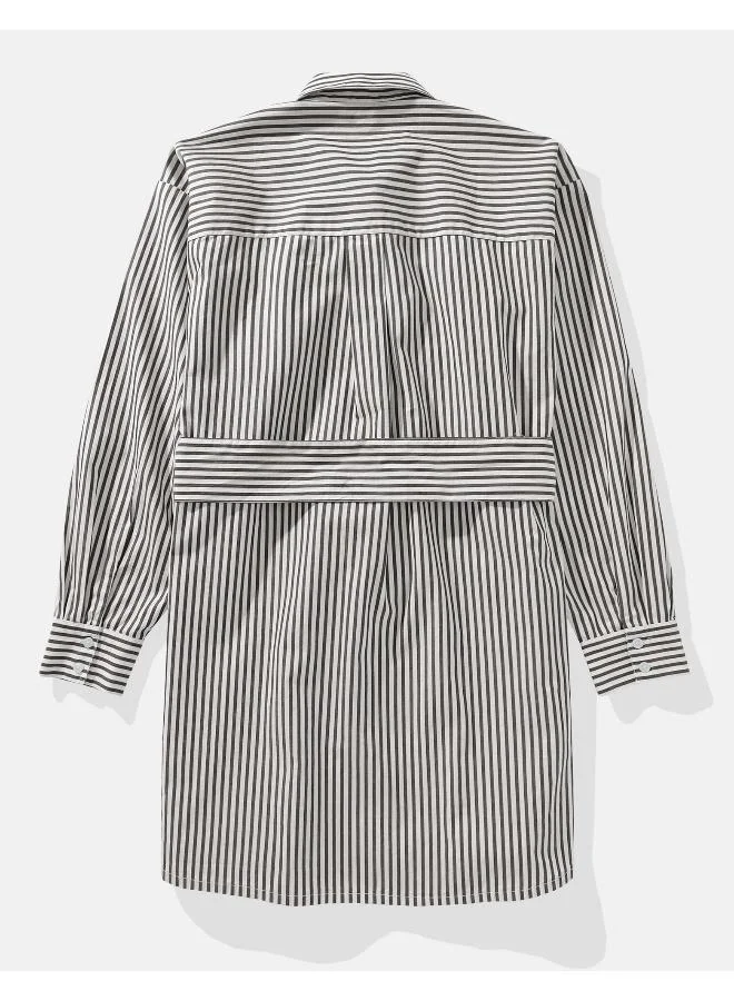 American Eagle Striped Shirtdress Dress