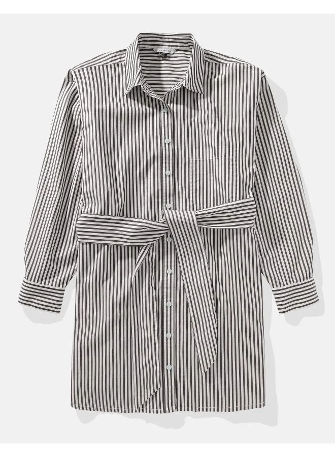American Eagle Striped Shirtdress Dress