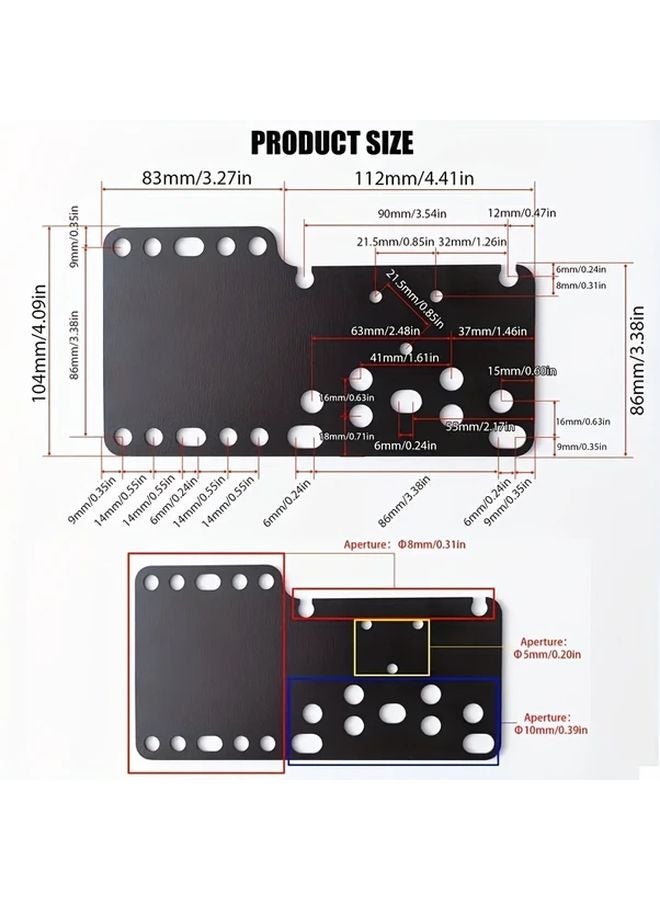 قوس تركيب فرملة اليد USB بالألومنيوم الأسود لعجلات القيادة Logitech G25 وG27 وG29 وT300 وT500 - Image 3