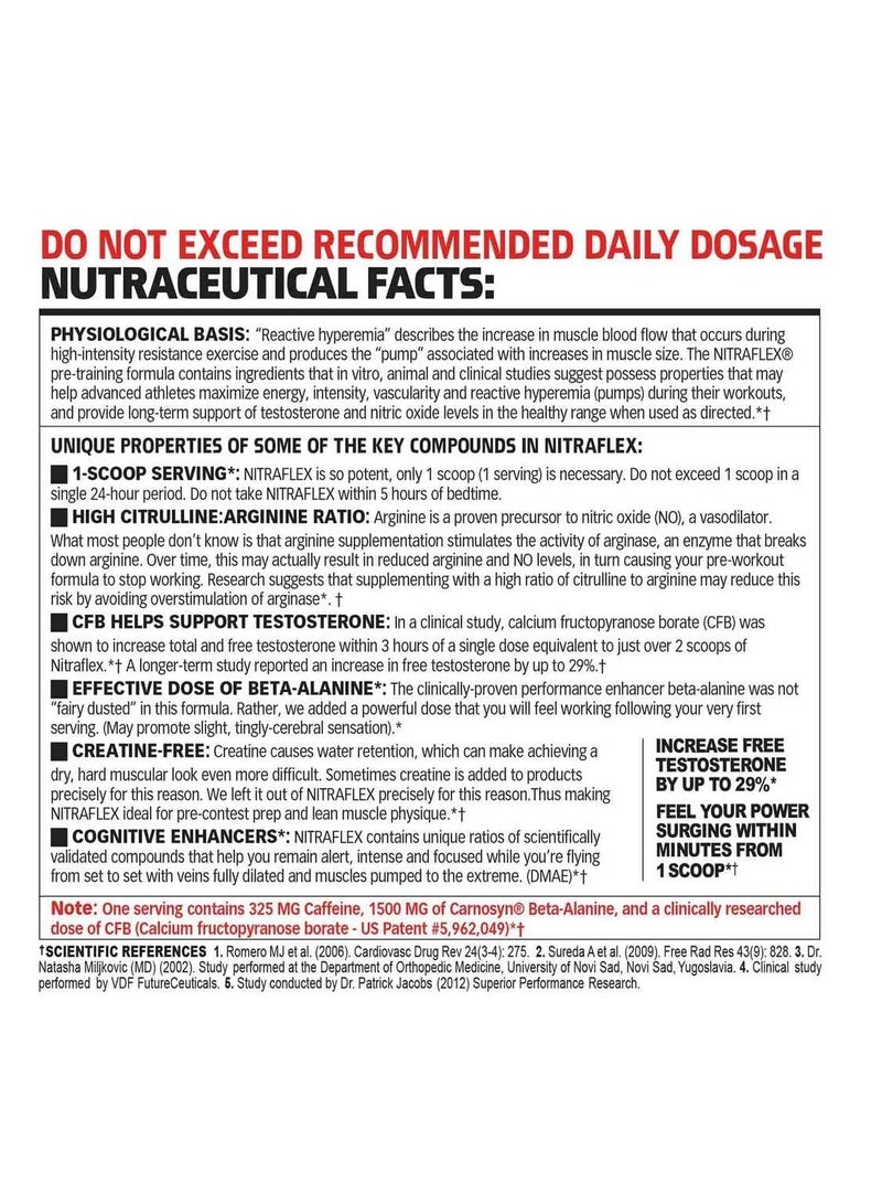 GAT SPORT GAT NITRAFLEX Pre-Workout Powder | Green Apple | High-Intensity Energy, Focus & Muscle Pump | Creatine-Free | 30 Servings - Image 2