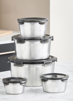 Sharpdo 304 Stainless Steel Crisper Box Set with Fresh-Keeping Sealing Lid  - Image 1