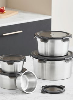Sharpdo 304 Stainless Steel Crisper Box Set with Fresh-Keeping Sealing Lid  - Image 2