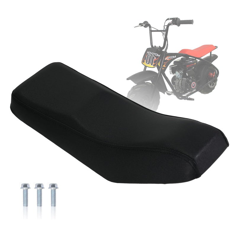 JMCHstore Upgraded New Seat for Motovox MBX10, For Mototec 105cc Mini bike (Black) - Image 1