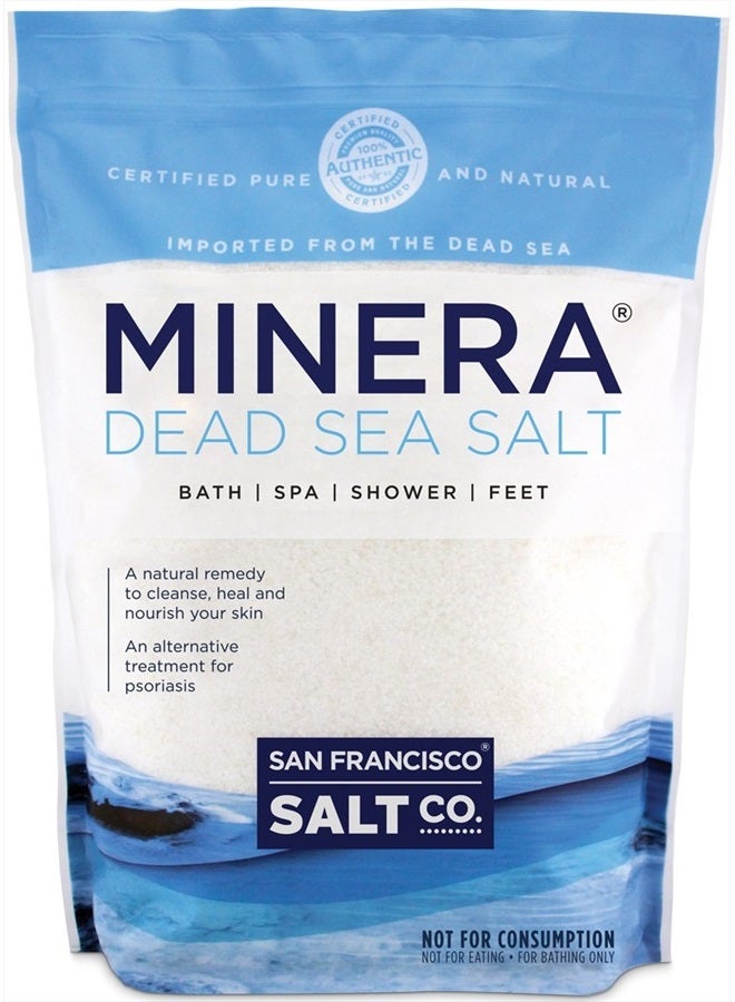 Minera Dead Sea Salt - 2 lb. Bag Fine Grain - Image 1