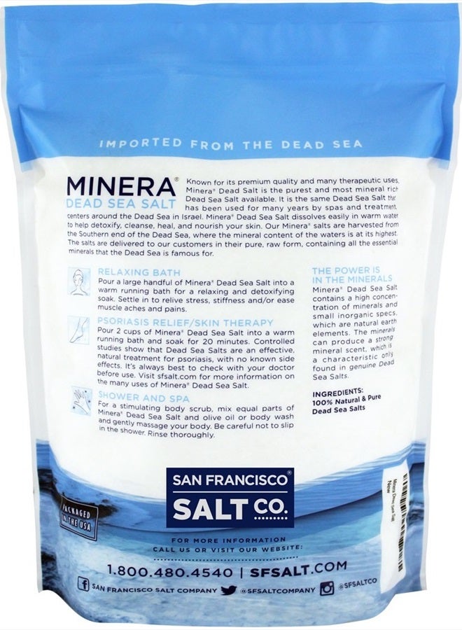 Minera Dead Sea Salt - 2 lb. Bag Fine Grain - Image 4