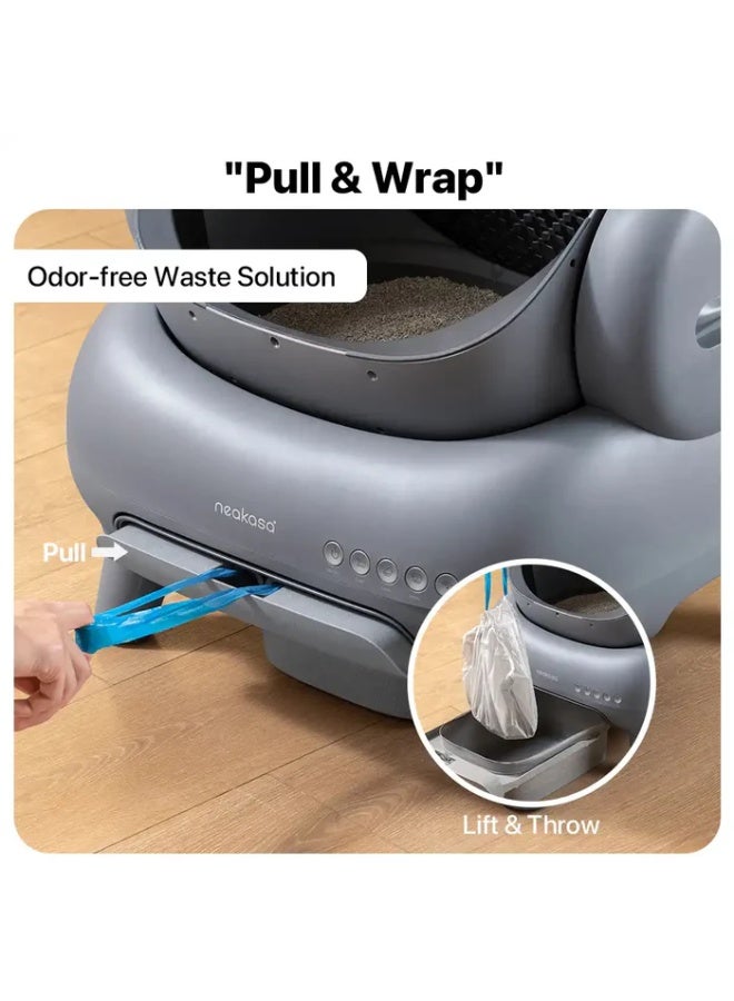 Neakasa M1 Open-Top Self-Cleaning Smart Cat Litter Box, Automatic Cat Litter Box With APP Control, Odor-Free Waste Disposal Bags (2 Rolls) & Litter Mat Included, Plus 2 Free Extra Rolls of Waste Bags - Image 5