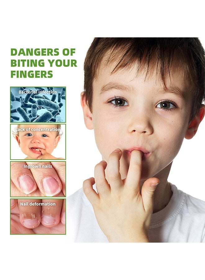 ليكرين قلم مضاد لقضم الأظافر، منع قضم الأظافر للأطفال والبالغين - قلم مضاد لقضم الأظافر، طلاء أظافر بطعم مر، مقوي ومصلح للأظافر 2 في 1، مانع لعادات مص الإبهام - Image 5