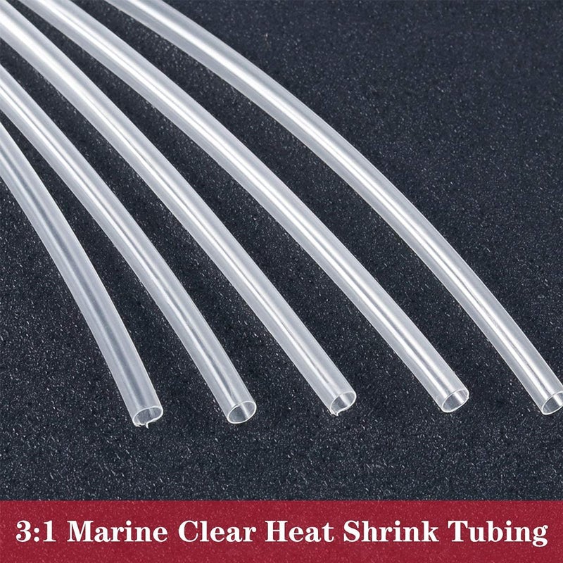 PPCLION Diameter 2" Dual Wall Clear Heat Shrink Tubing 3:1, 4Ft Long Electrical Shrink Tube for Wires,Marine Grade Shrink Tube with Adhesive Lined Waterproof - Image 3