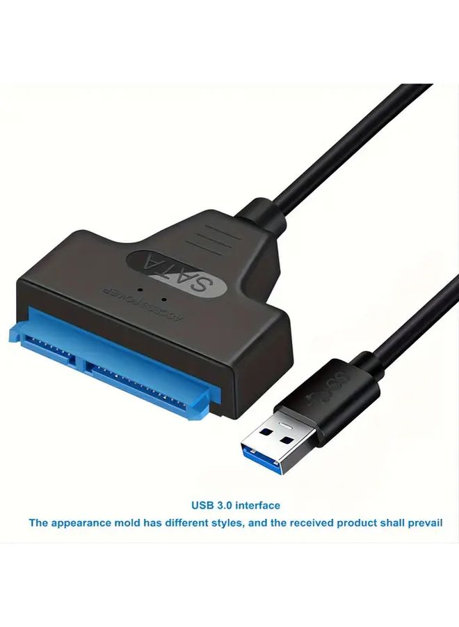 كابل محول SATA إلى USB 3.0 لمحركات الأقراص الصلبة HDD وSSD مقاس 2.5 بوصة لنقل البيانات عالي السرعة وتوسيع سعة التخزين - Image 3