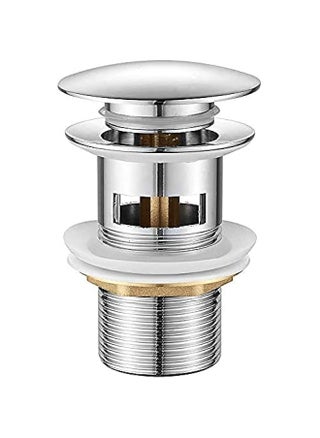 M20502 Pop Up Sink Plug Replacement, Basin Waste, Slotted Click Clack Waste with Overflow, Bathroom Sink Plug, 1/4" BSP, Chrome - pzsku/Z8EE3C62BB26826045AD6Z/45/_/1732804961/d4f5906b-fd55-4dbf-8b2e-465cff29a6d5