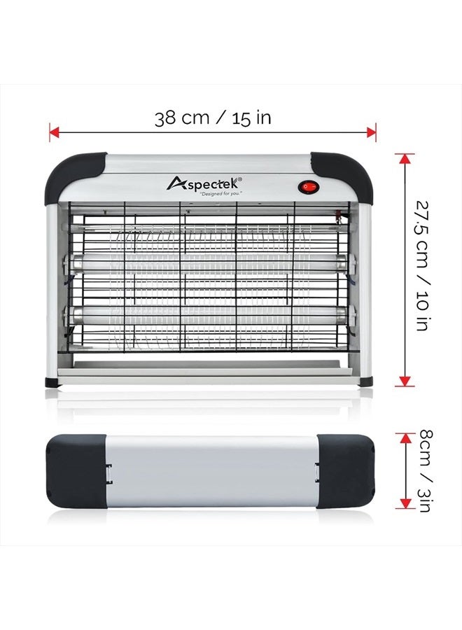 Aspectek Powerful 20W Electronic Indoor Insect Killer, Bug Zapper, Fly Zapper, Mosquito Killer-Indoor Use Including Free 2 PACK Replacement Bulbs - Image 4